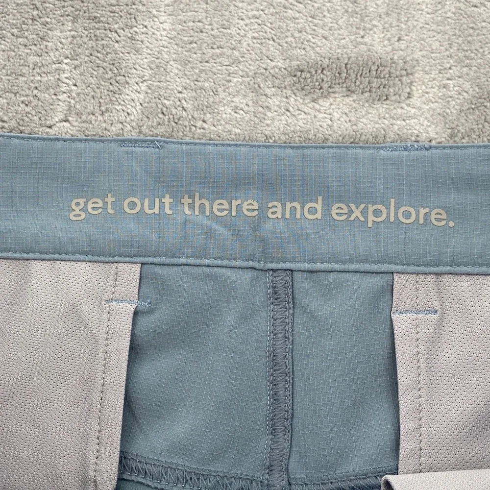 Florence Marine X Mens 35 Blue Grey Ripstop Hybrid Utility Shorts NO SIZE TAG